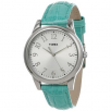 Timex T2P126 Womens Blue Croco Patterned Leather Strap Watch