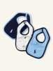 Ralph Lauren Bear Print Bib 3-Pack