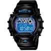 Casio BG1006SA-1B Womens Baby-G Shock Resistant Black and Blue Multi-Function Watch