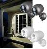 2-Pack: Mr. Beams Wireless Long Range Motion-Sensing LED Weatherproof Spotlights w/ Wire Free Easy Mount Kit!