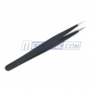High Precision Anti-static Stainless Steel Tweezers (Black)