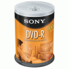 Sony 16x DVD-R Media, 120 Minute / 4.7GB, Spindle, 100 Pack