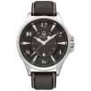 Bulova 96B135 Mens Adventurer Black Dial Leather Strap Watch