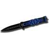 Protek 4.5" PRO6203-BL Metal Handle Punisher Knife w/ Belt Clip