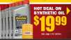 5-Quarts of Havoline Full Synthetic Motor Oil + Purolator PureONE Oil Filter for $19.99 (In-store only)