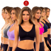 Women�s 6 Pack Padded Sports Bras - Assorted Colors