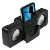 Portable Folding Multimedia Speaker System Black for iPod/MP3