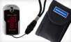 Fingertip Pulse Rate Oximeter with a Carrying Case and Neck/Wrist Cord