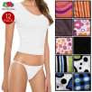 12-Pack: Fruit of the Loom Fashion Cotton String Bikinis - Tag Free