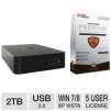 WD Elements 2TB External Hard Drive and Total Defense Premium Internet Security Bundle