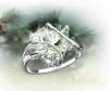 4-Carat Green Amethyst and Diamond 14K with Gold Ring