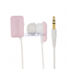 In-Ear Earphone, Ear bud for MP3 / MP4 / iPod / PSP / NDS, 3.5mm, Pink & White