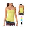 Ladies Lycra 8 Pack Long Tank Top Camisoles