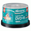 Memorex 16x LightScribe DVD+R Media, 120 Minute / 4.7GB, Spindle, 50 Pack