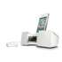 iLuv Vibro II Alarm Clock with iPhone/iPod Dock - White