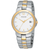 Pulsar by Seiko PXD782 Mens Watch Two Tone Dress Watch White Dial