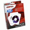 CompUSA CD / DVD Sleeves, 50 Pack, White