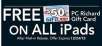 P.C. Richard & Son: $50 Gift Card on all iPads after Mail-in Rebate