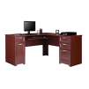 Realspace Magellan Collection L-Shaped Desk + Matching Hutch (Various Colors)