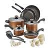 Paula Deen 20pc Cookware Set: Signature Copper Dishwasher Safe for $59.99, Savannah Blueberry for $79.99 + $20 Cash Back