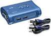TRENDnet KVM Switch USB Desktop (2) 4 ft. Cables, (2) Ports, TrendNet