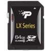 Patriot LX Series 64GB Secure Digital Extended Capacity (SDXC) Flash Card Class 10 , model# PSF64GSDXC10