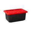 Essential Home Tough Tote & Lid - 27 Gallon