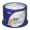 Office Depot Brand DVD-R Recordable Media Spindle, Inkjet Printable, 4.7GB/120 Minutes, Pack Of 50