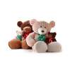 LivingQuarters Boys & Girls Club Plush 15" Bear with Holiday Scarf