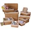 9 Piece Willow Trunk & Basket Set