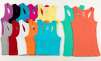12-Pack of Ladies Ribbed Cotton Tank Tops
