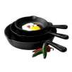 Essential Home 3 Piece Cast Iron Fry Pan Set