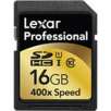 Lexar 16GB Professional 400x (60MB/s) SDHC Memory Card (2-Pack)