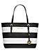 MICHAEL MICHAEL KORS Jet Set Stripe Leather Small Travel Tote Bag