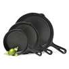 Essential Home Cast Iron 3pc Fry Pan Set