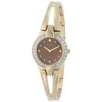 Seiko Womens Solar Goldtone Crystal Watch