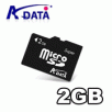 A-DATA 2GB micro SD Card with SD Card Adapter
