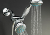 Chrome 5-Function Deluxe Twin Showerhead with Massager