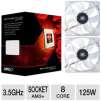 AMD FX-8320 Eight-Core 3.5GHz AM3+ Processor and 2x led Case Fan Bundle