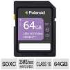 Polaroid 64GB High Speed SDXC Flash Card - CL10, Up To 35 MB/s Write Speed