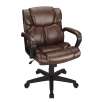 Realspace Briessa Mid-Back Vinyl Chair - Black or Brown