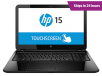 HP 15-g020nr TouchSmart Notebook PC: 15.6", AMD Quad Core 1.8GHz, 4GB RAM, 500GB Hard Drive, Windows 8