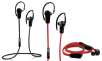 Jarv Nmotion Sport Wireless 4.0 Bluetooth Stereo Earbuds with Inline Mic in Black or Red