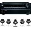 Home Theater Bundle - Onkyo TX-NR636 7.2 Channel Network Receiver and Jamo 360 S 25 HCS Black or White