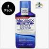 3 Pack: Mucinex Fast-Max Multi Sympton Maximum Strength Cold Flu and Sore Throat Liquid Medicine - 6 oz. Bottles