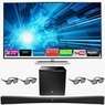 Vizio 70-inch LED Smart TV M701D-A3R 3D Razor HDTV w/ SB4021E-B0 2.1 Sound Bar and 3D Glass + $400 Dell PROMO eGift Card