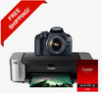Canon EOS Rebel T5 DSLR Camera Deal with 18-55 IS II + Pro 100 Laser Inkjet Printer + Luster Paper