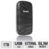 Matsunichi Portable External Hard Drive - 1TB, USB 3.0, Black - DM-256-BK-1TB