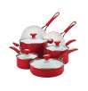 SilverStone Ceramic CXi Nonstick 12-pc. Chili Red Cookware Set + $20 Cash Back: Chili Red or Marine