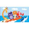Sizzlin Cool Geoffrey and Friends Surfer Towel for $2.48, More